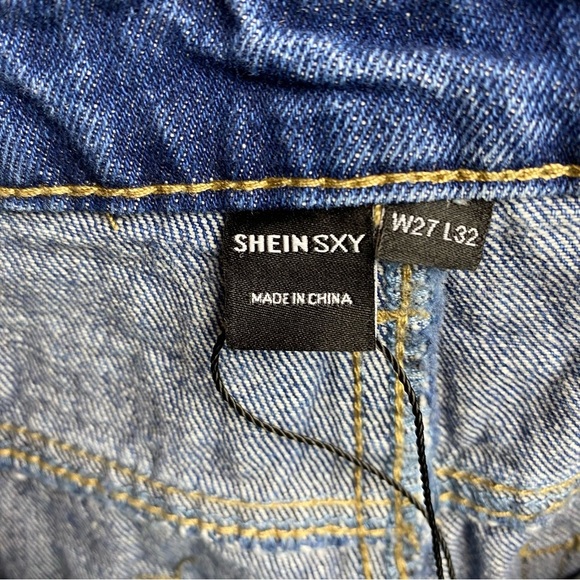 đź’™5/$15 SHEIN Women's Distressed Denim Wash Jeans 27/32 - Picture 3 of 4